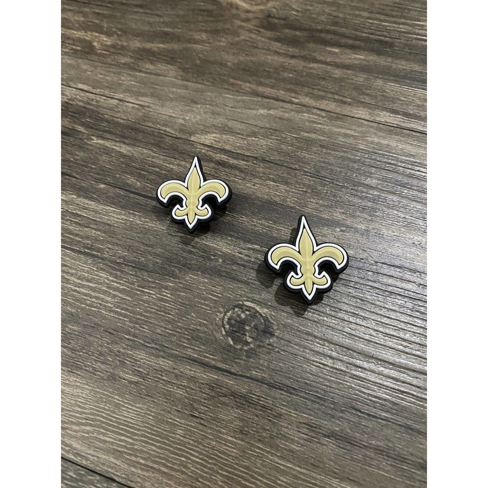 New Orleans Saints Football Team Charm For Crocs Shoe Charms - 2 Pieces